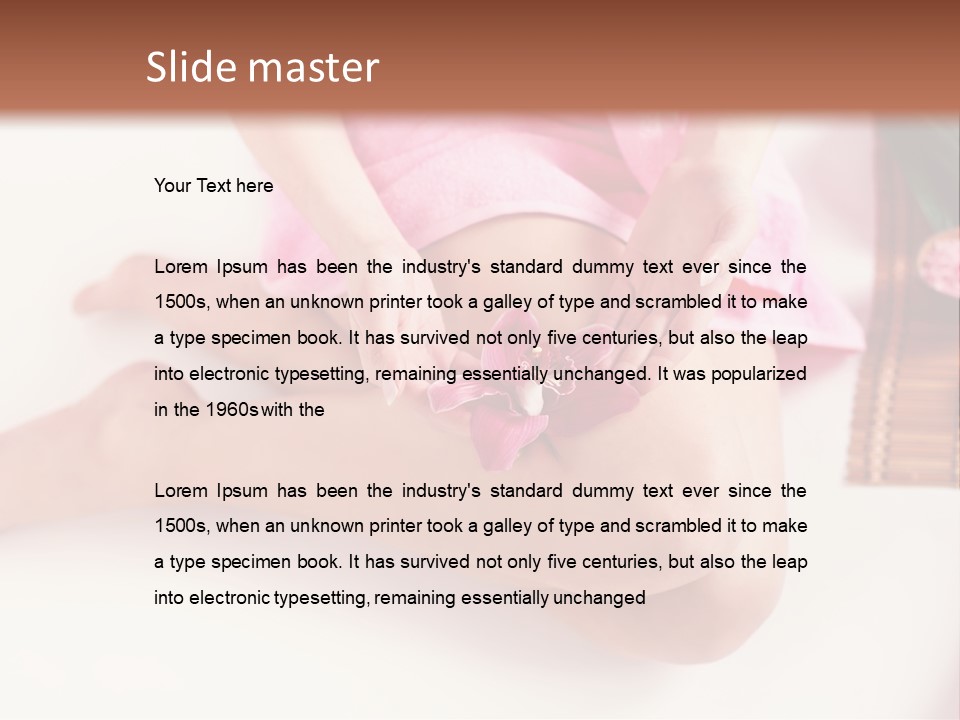 Spring Blue Plant PowerPoint Template