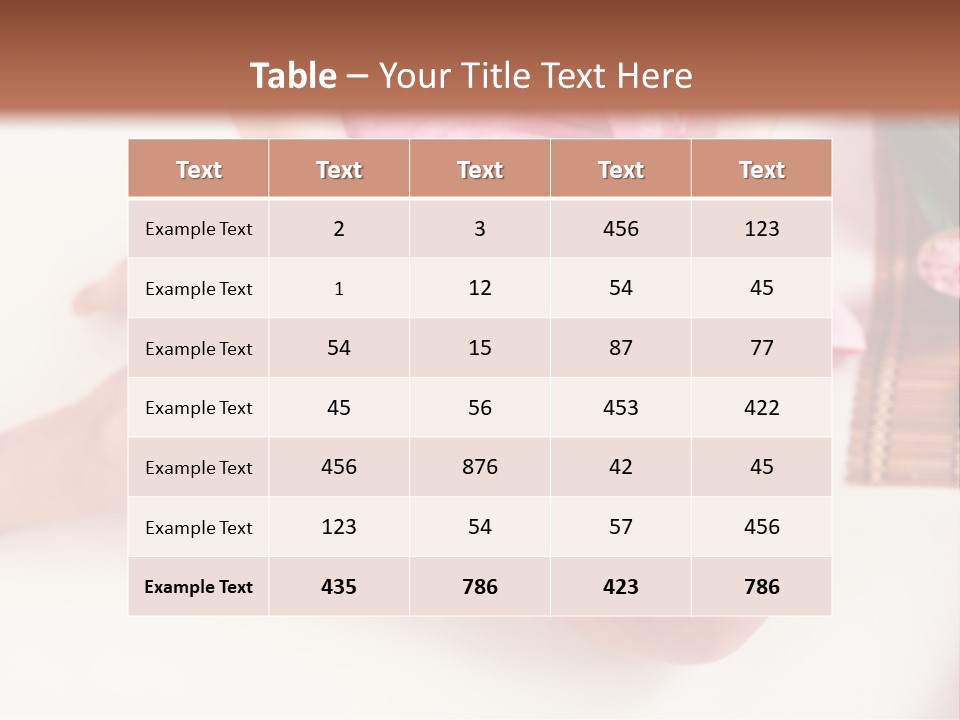 Spring Blue Plant PowerPoint Template