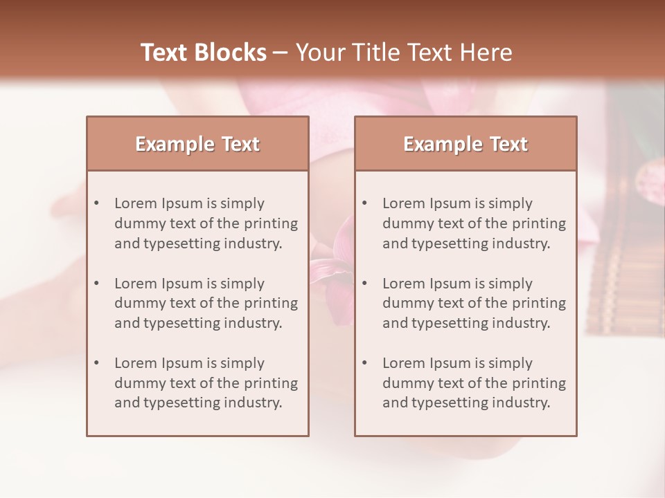 Spring Blue Plant PowerPoint Template