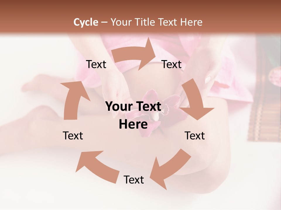 Spring Blue Plant PowerPoint Template