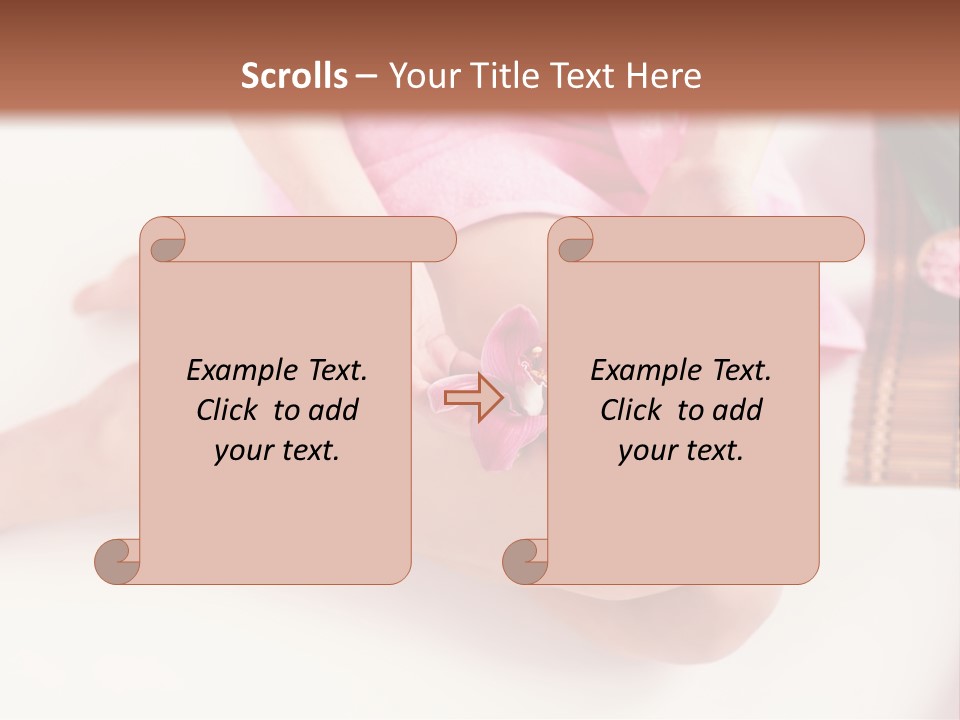 Spring Blue Plant PowerPoint Template
