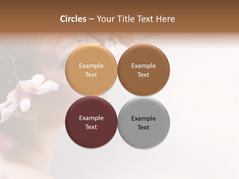 Love Yellow Orchid PowerPoint Template