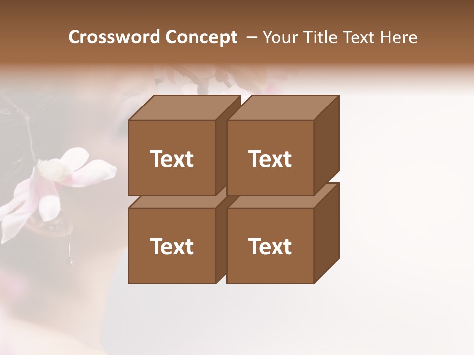 Love Yellow Orchid PowerPoint Template