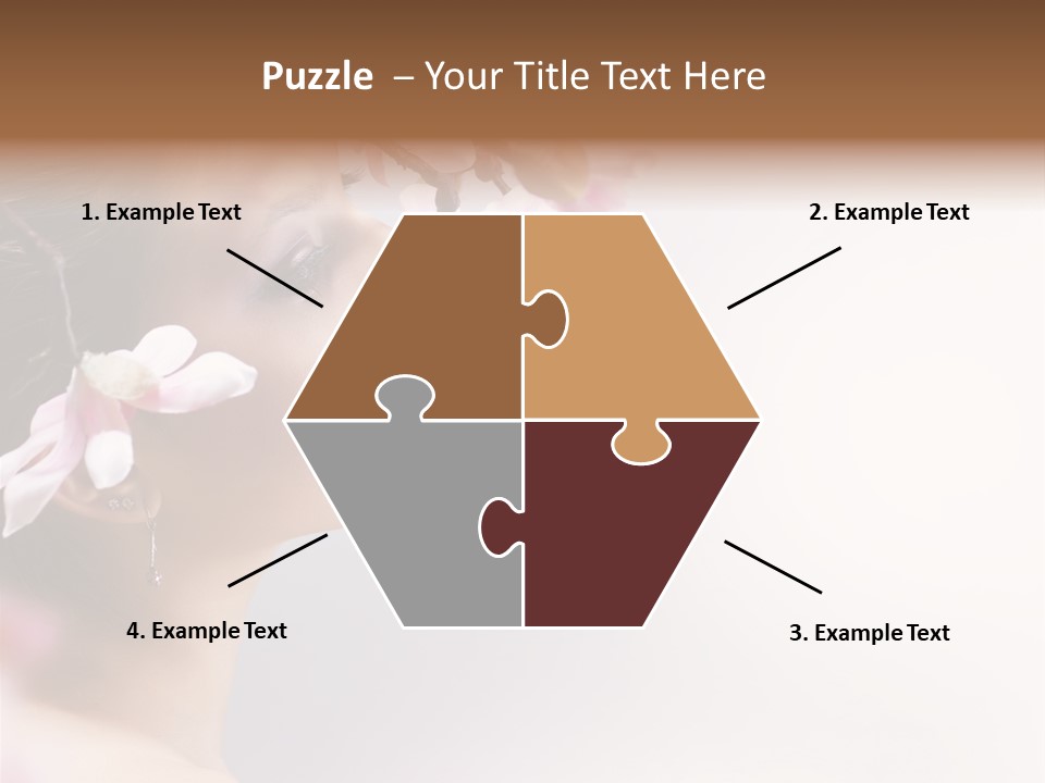 Love Yellow Orchid PowerPoint Template