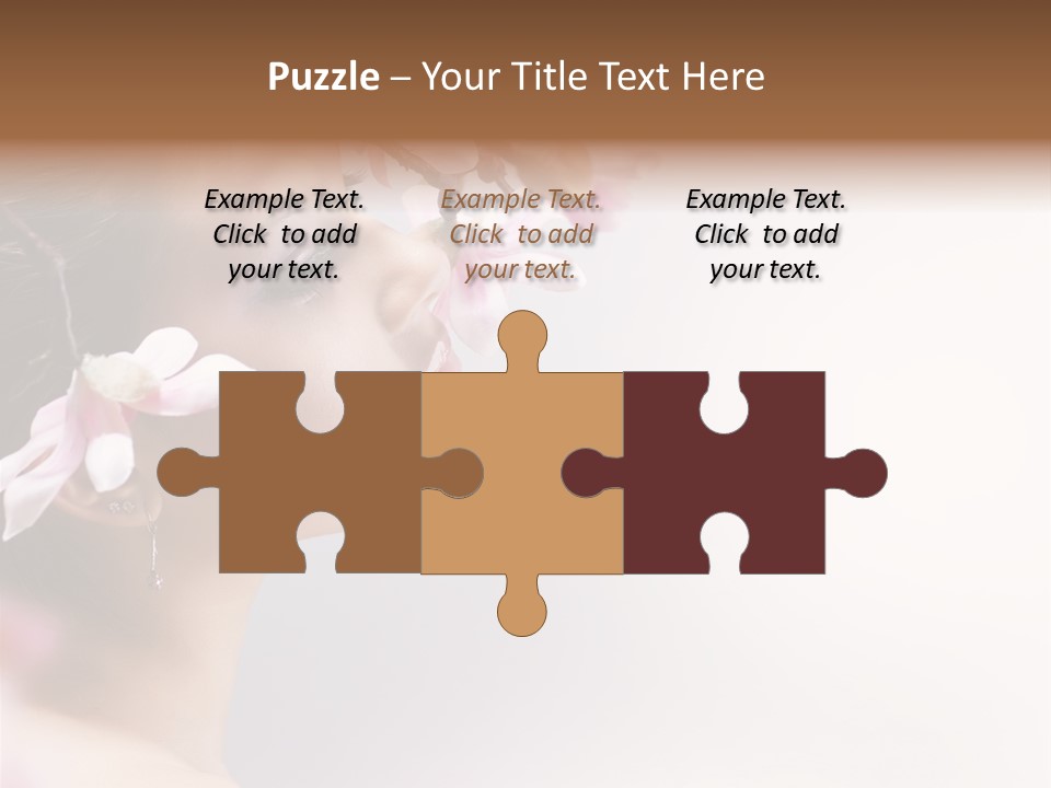 Love Yellow Orchid PowerPoint Template