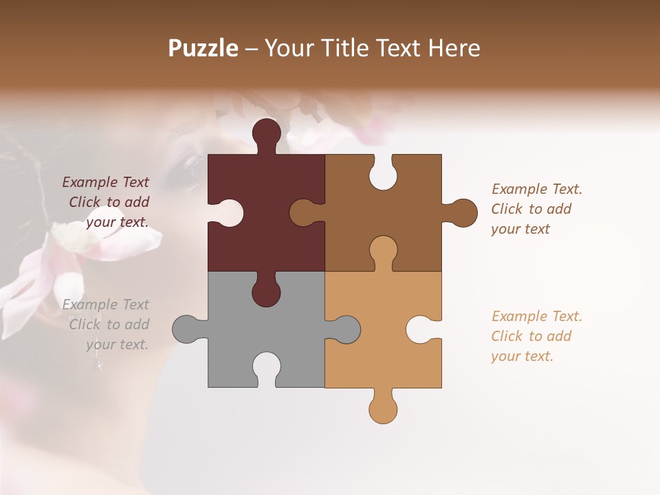 Love Yellow Orchid PowerPoint Template