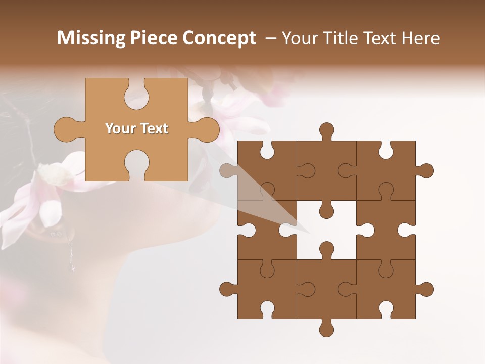 Love Yellow Orchid PowerPoint Template