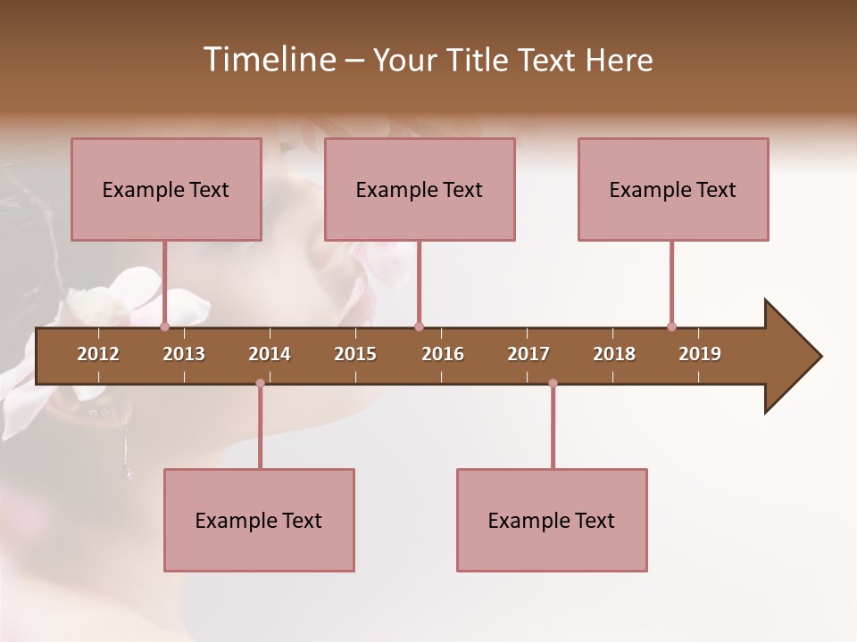 Love Yellow Orchid PowerPoint Template