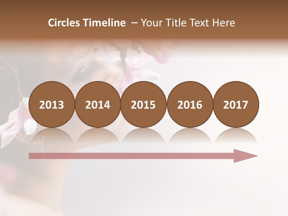 Love Yellow Orchid PowerPoint Template