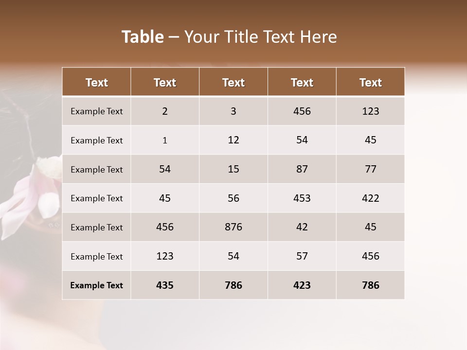Love Yellow Orchid PowerPoint Template