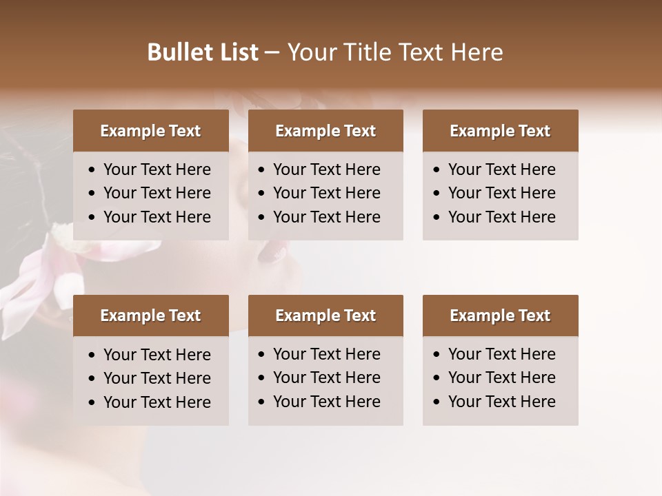 Love Yellow Orchid PowerPoint Template