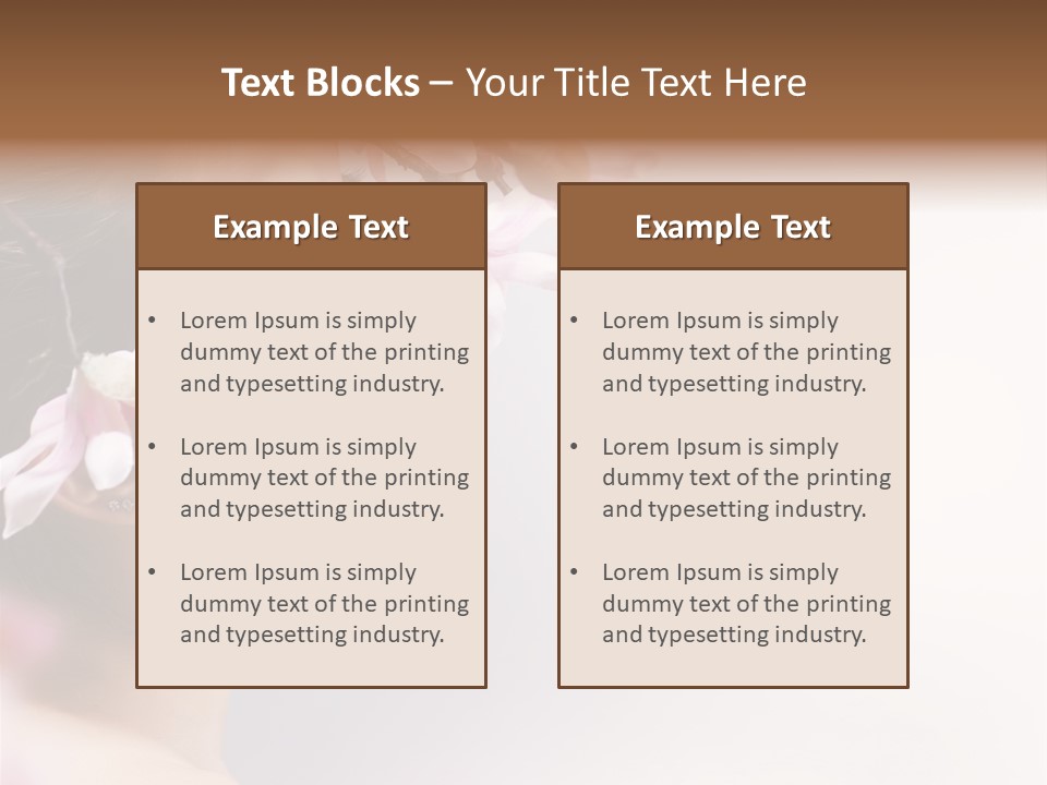 Love Yellow Orchid PowerPoint Template
