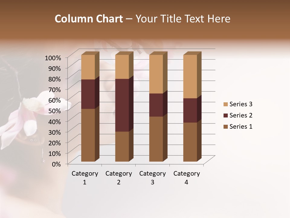 Love Yellow Orchid PowerPoint Template