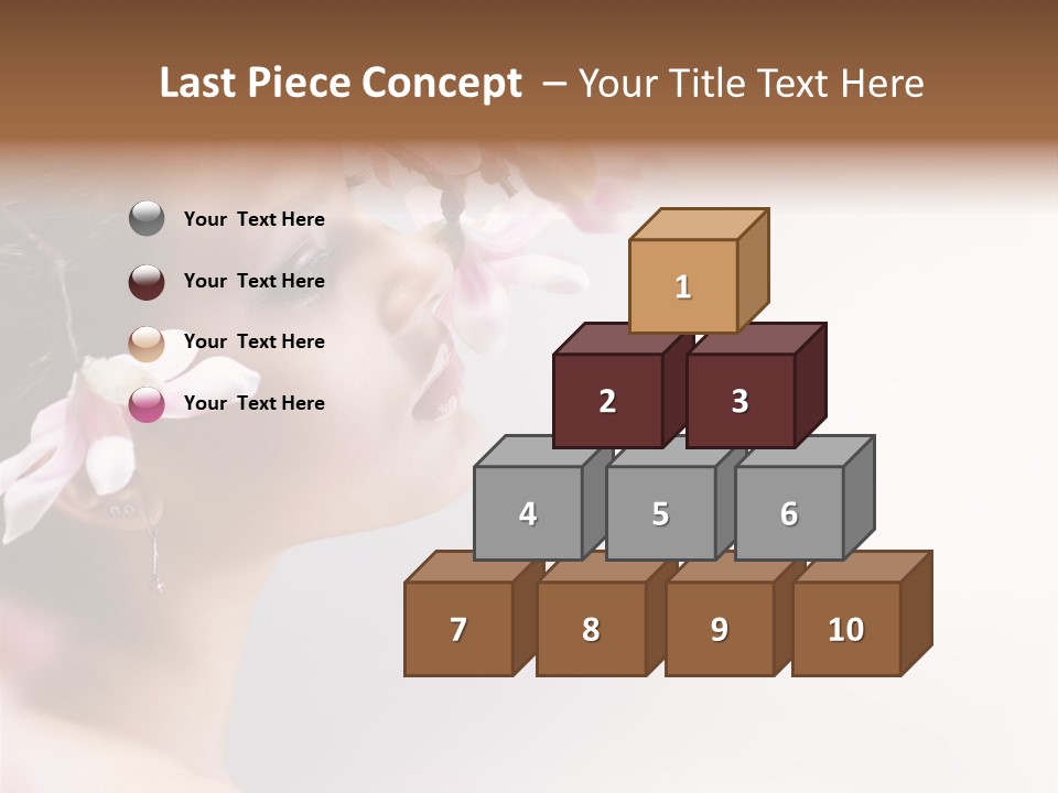 Love Yellow Orchid PowerPoint Template