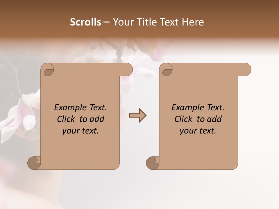 Love Yellow Orchid PowerPoint Template