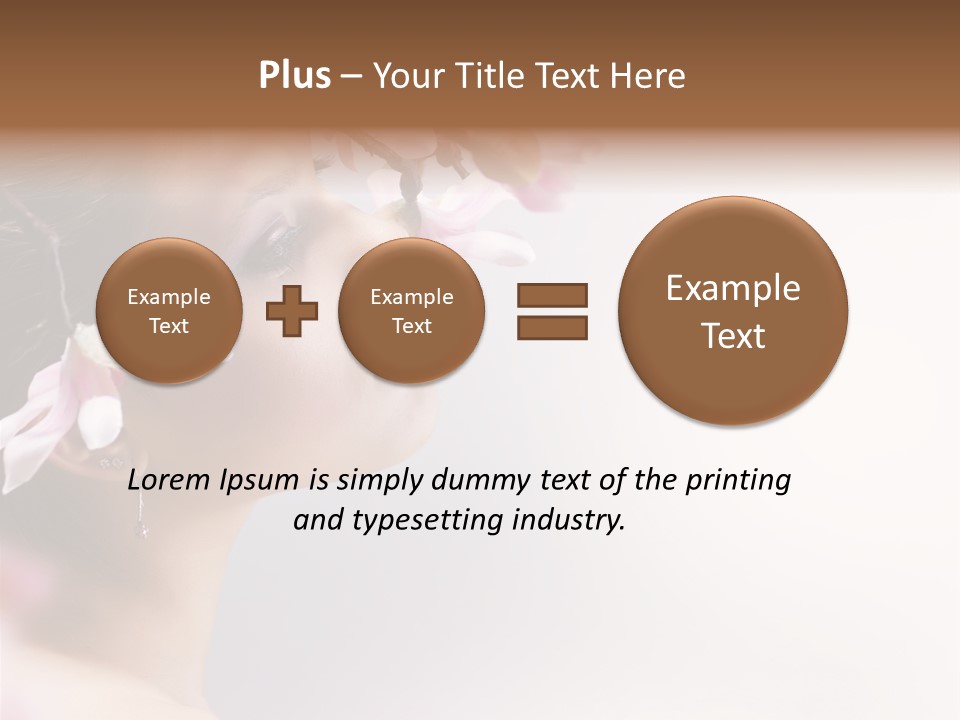 Love Yellow Orchid PowerPoint Template