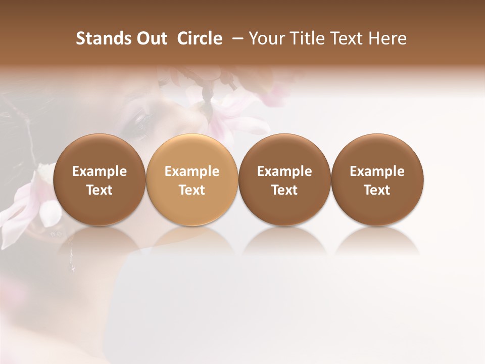 Love Yellow Orchid PowerPoint Template