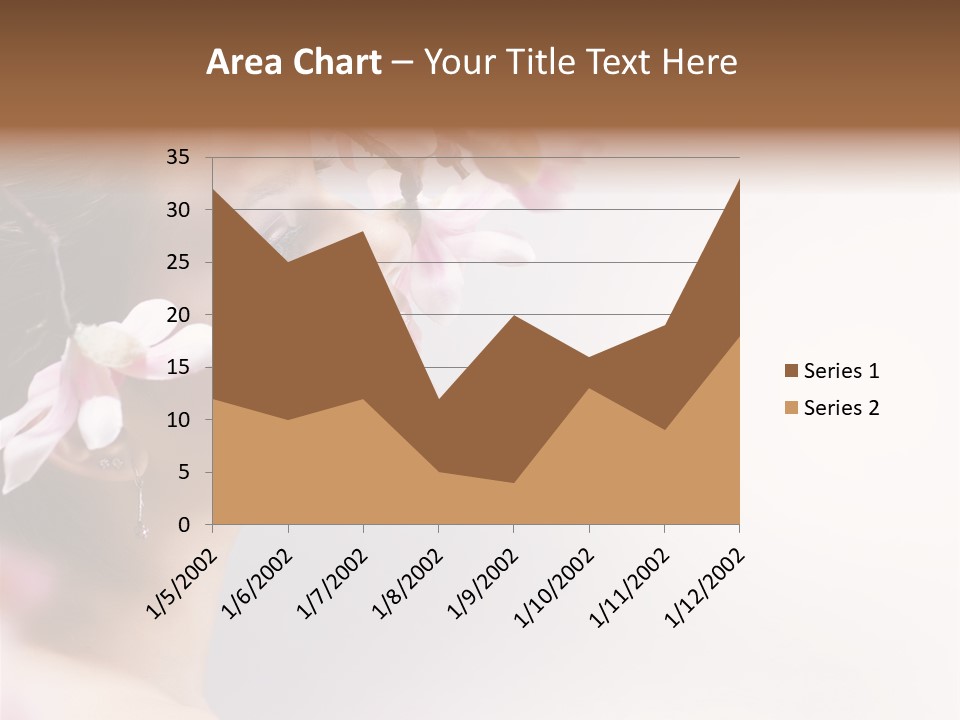 Love Yellow Orchid PowerPoint Template