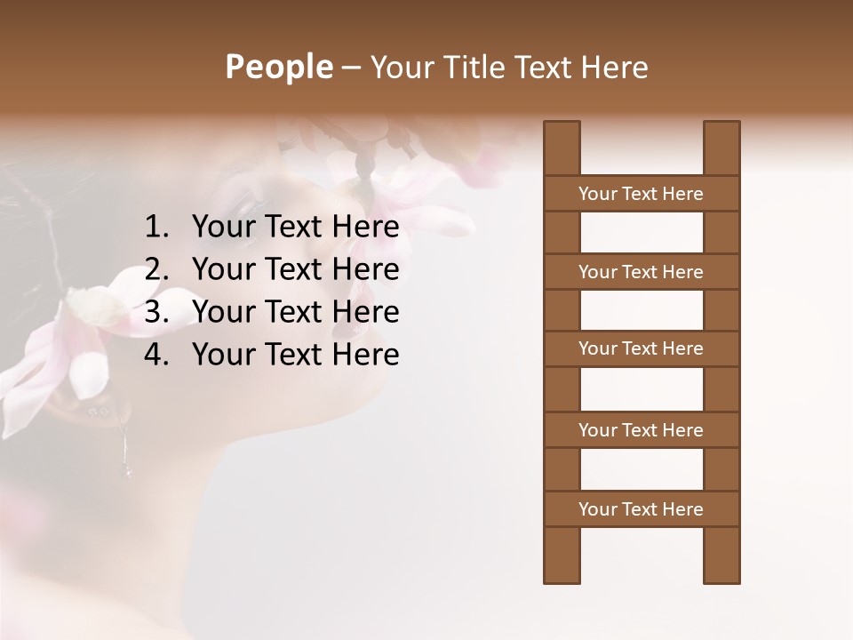 Love Yellow Orchid PowerPoint Template