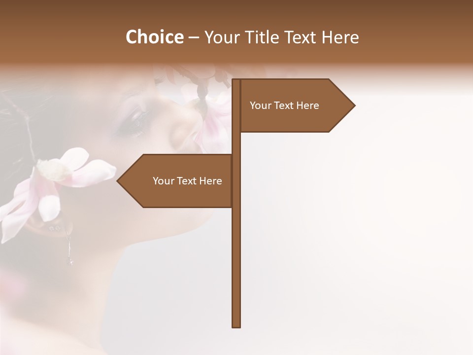 Love Yellow Orchid PowerPoint Template