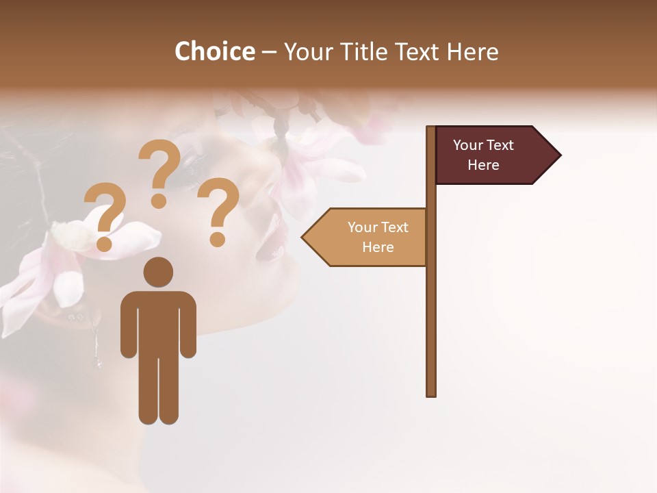 Love Yellow Orchid PowerPoint Template