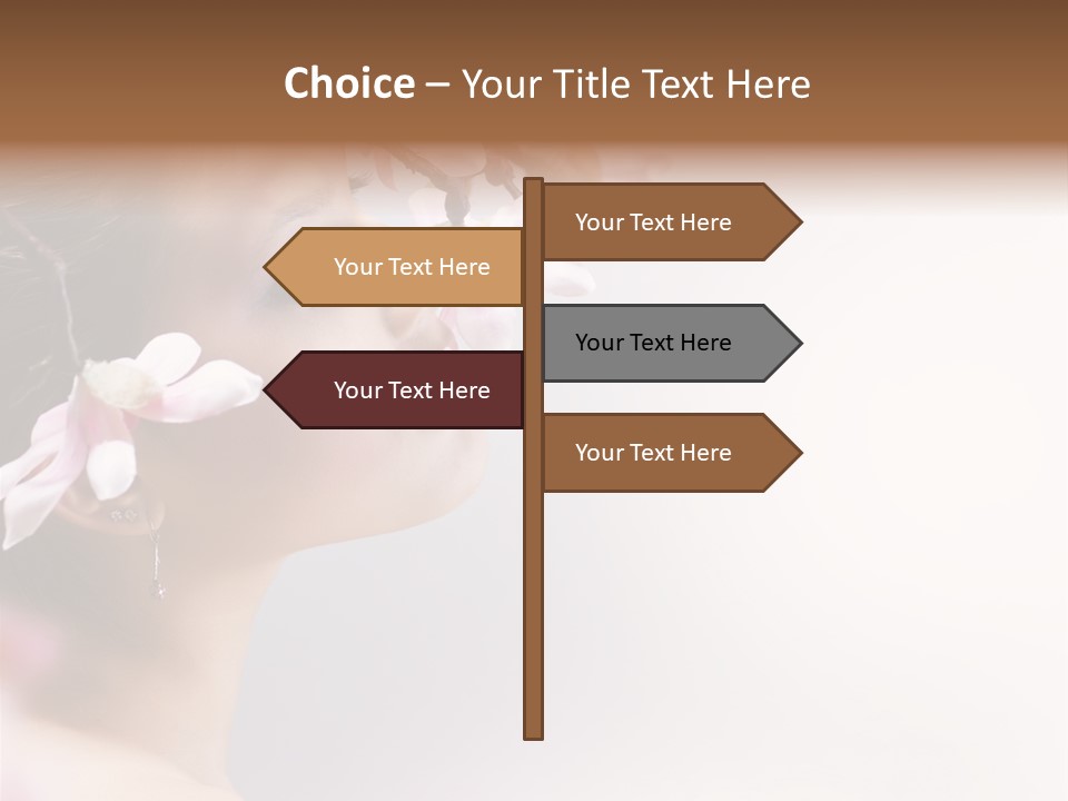 Love Yellow Orchid PowerPoint Template