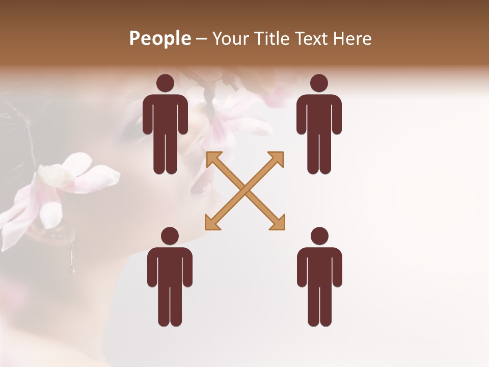 Love Yellow Orchid PowerPoint Template