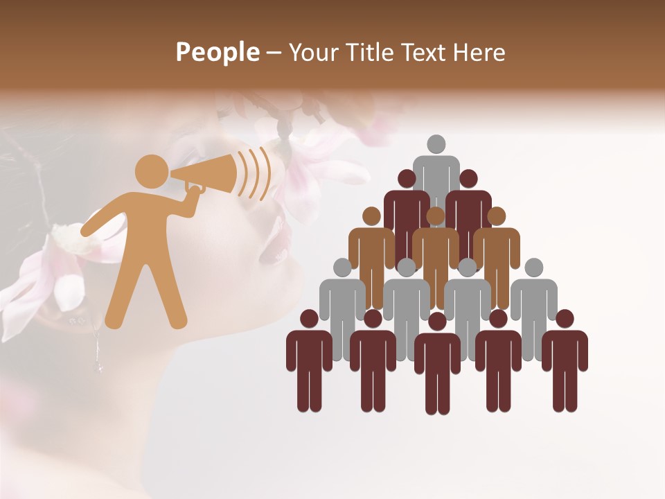 Love Yellow Orchid PowerPoint Template