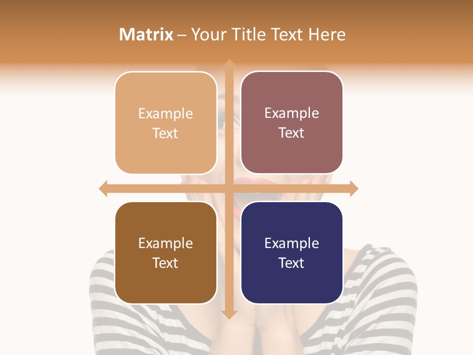 Relaxation Houseplant Red PowerPoint Template