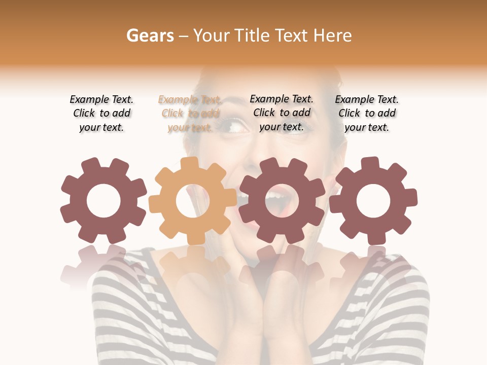 Relaxation Houseplant Red PowerPoint Template