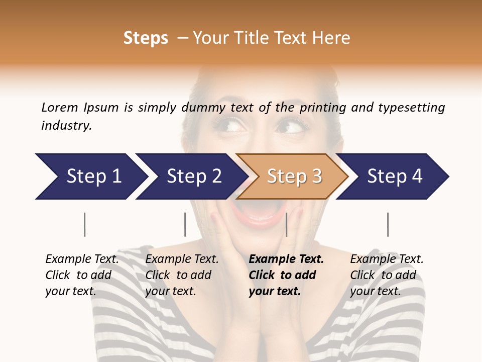 Relaxation Houseplant Red PowerPoint Template