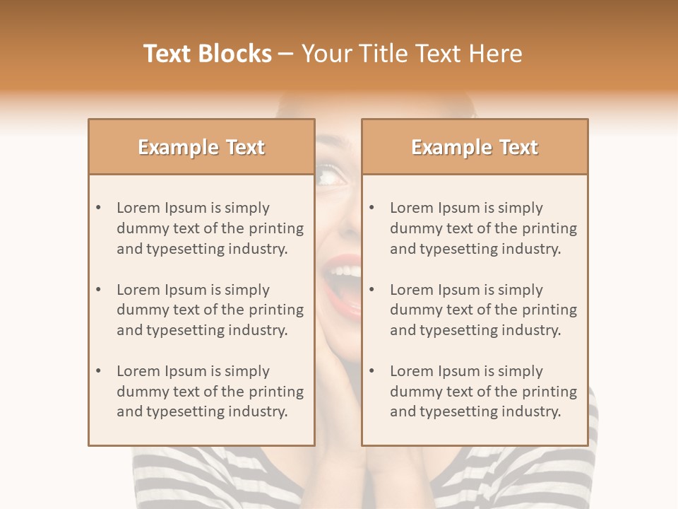 Relaxation Houseplant Red PowerPoint Template