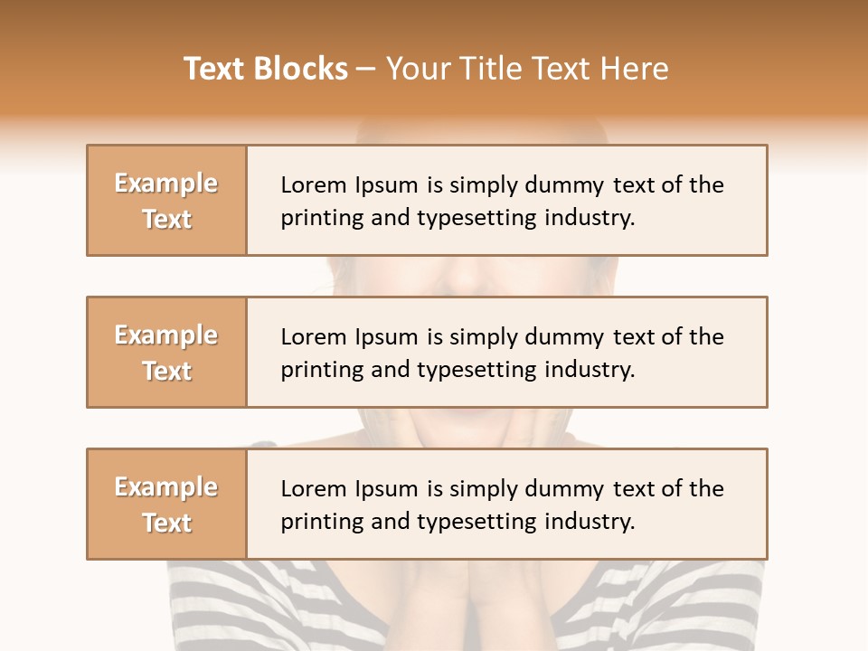 Relaxation Houseplant Red PowerPoint Template