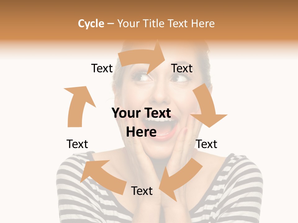 Relaxation Houseplant Red PowerPoint Template