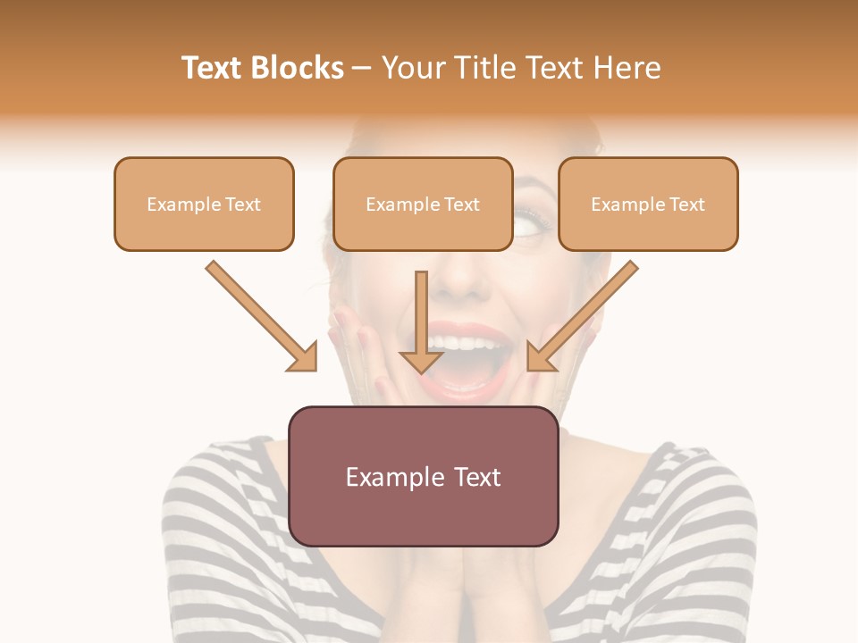 Relaxation Houseplant Red PowerPoint Template