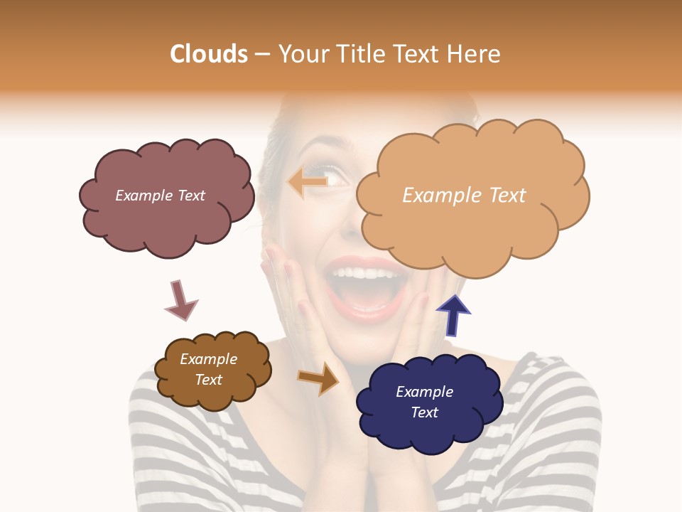 Relaxation Houseplant Red PowerPoint Template