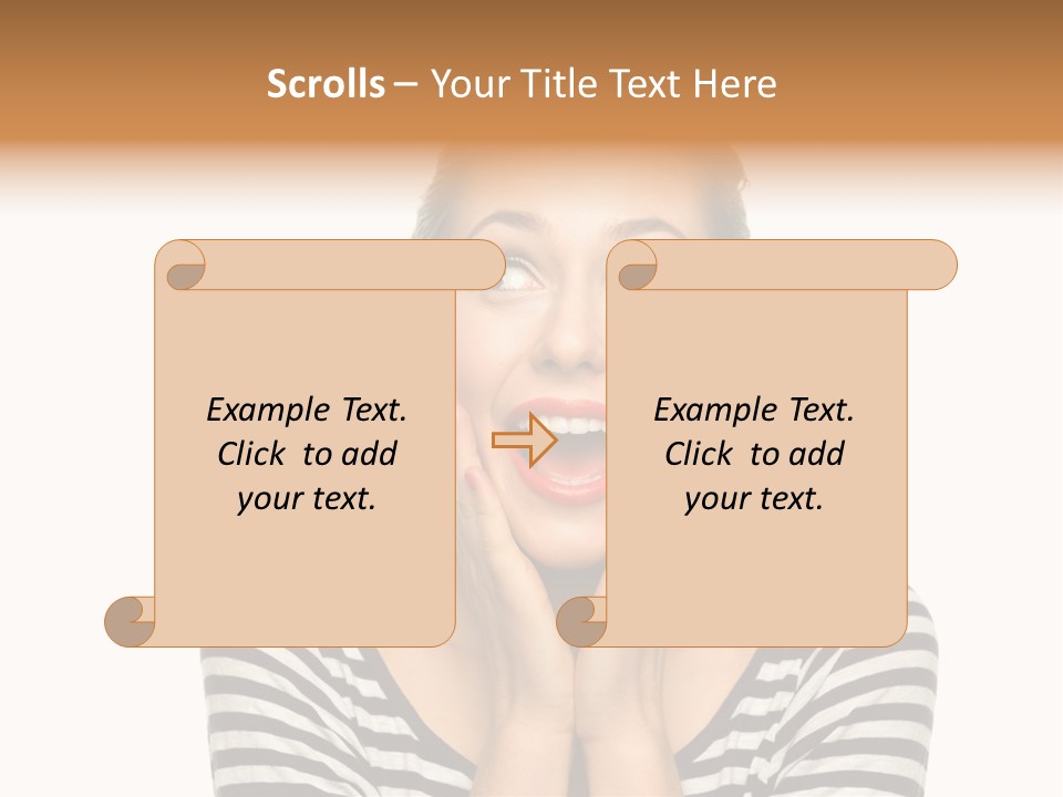 Relaxation Houseplant Red PowerPoint Template