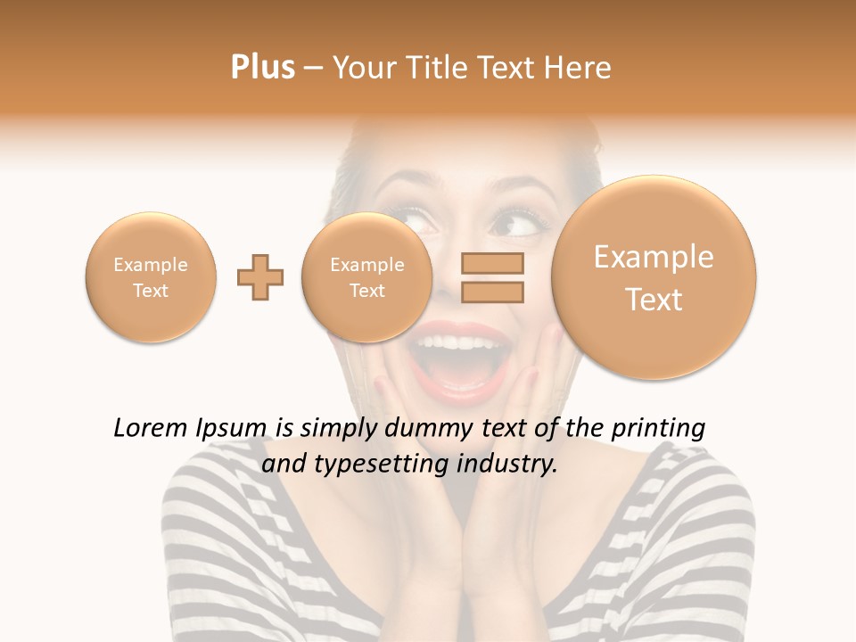 Relaxation Houseplant Red PowerPoint Template