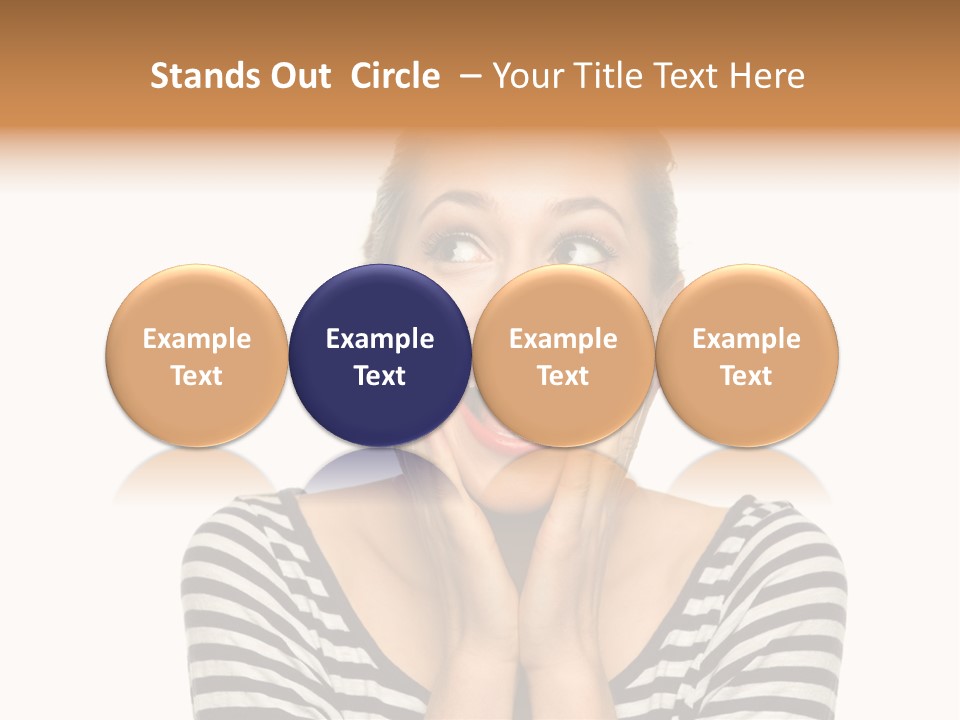 Relaxation Houseplant Red PowerPoint Template