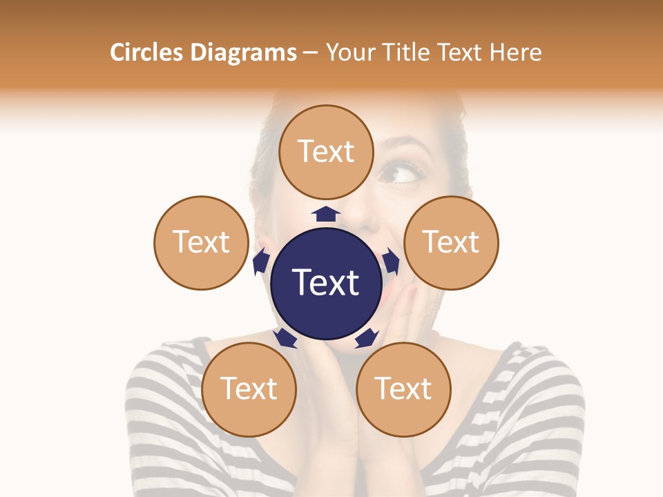 Relaxation Houseplant Red PowerPoint Template