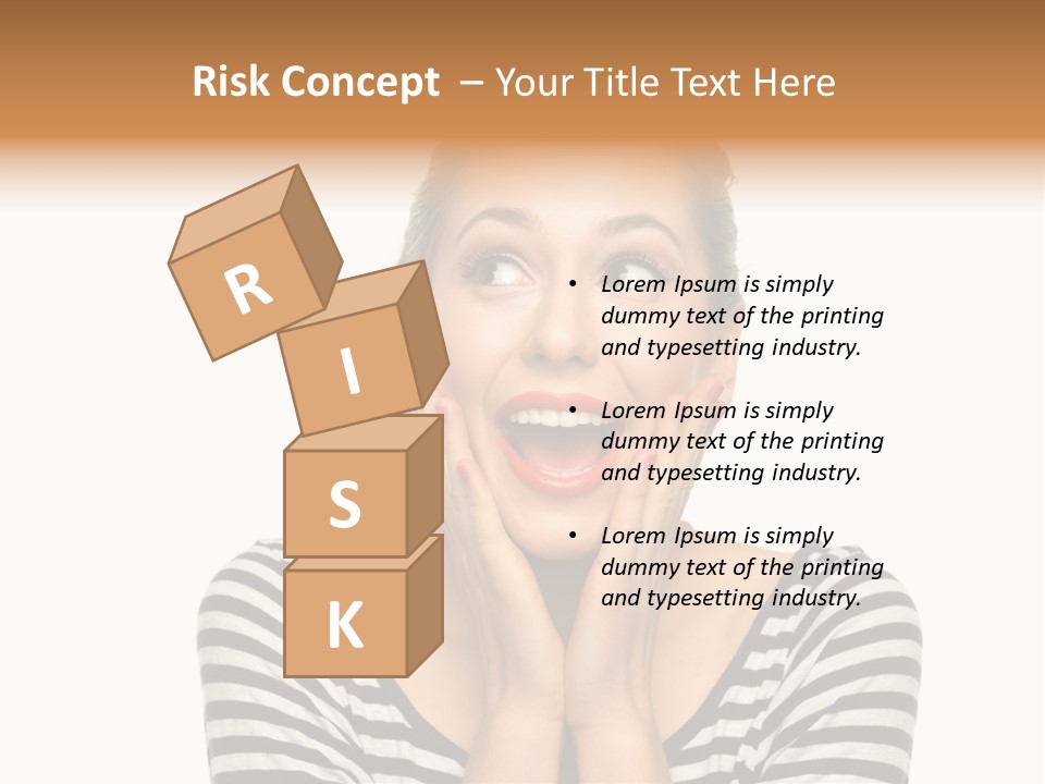 Relaxation Houseplant Red PowerPoint Template