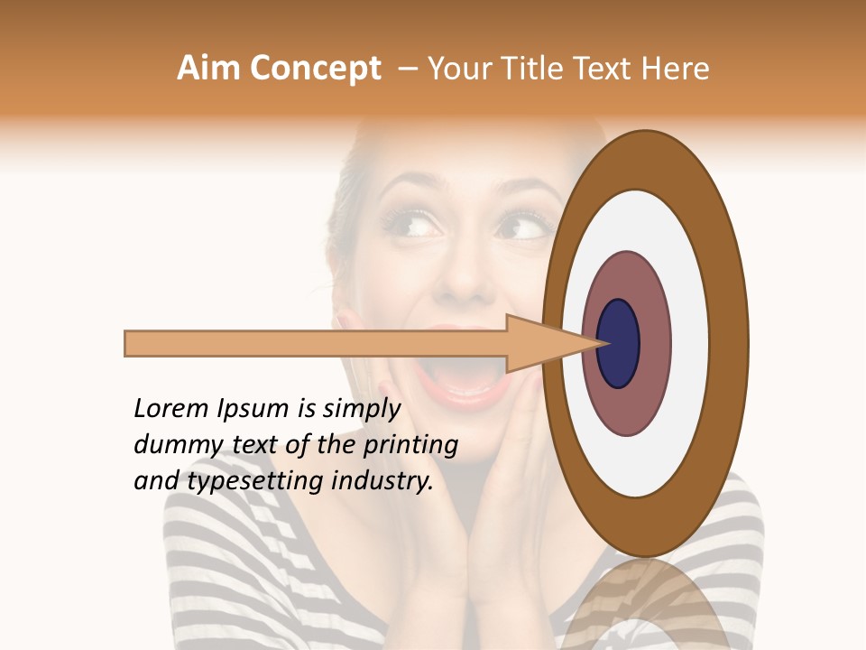 Relaxation Houseplant Red PowerPoint Template