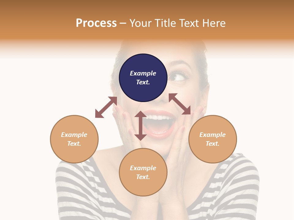 Relaxation Houseplant Red PowerPoint Template