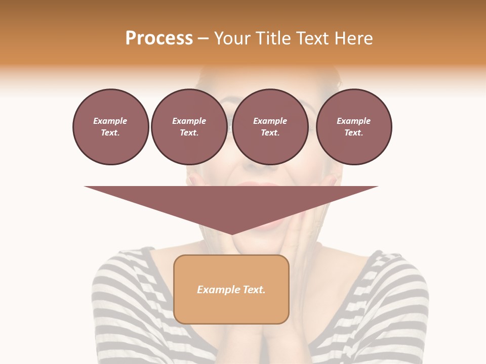 Relaxation Houseplant Red PowerPoint Template