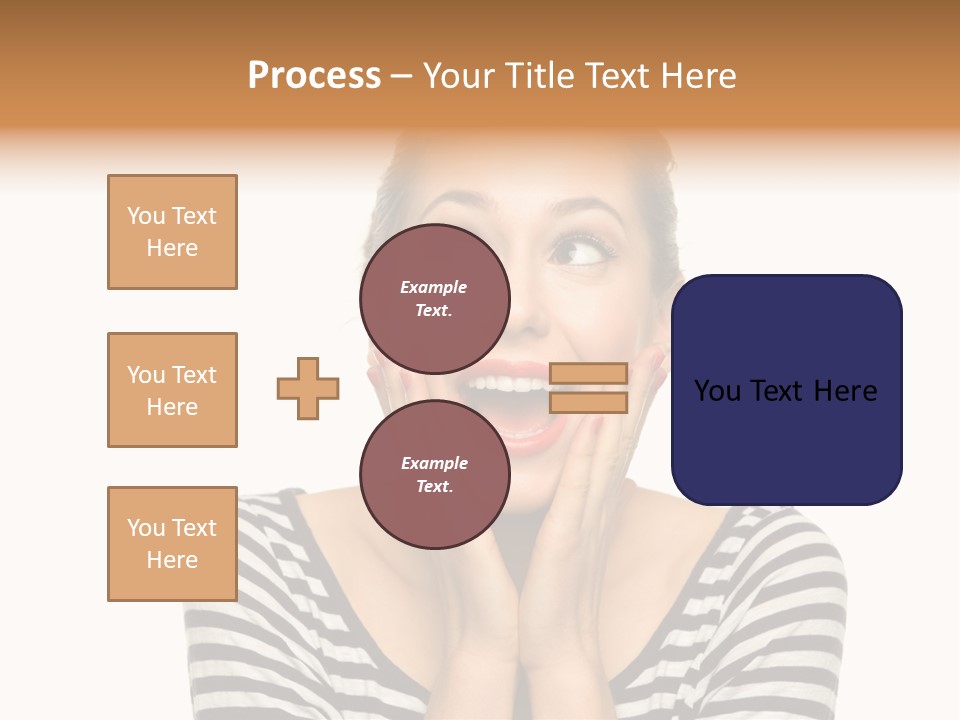 Relaxation Houseplant Red PowerPoint Template