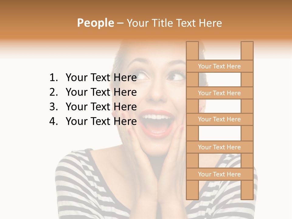 Relaxation Houseplant Red PowerPoint Template