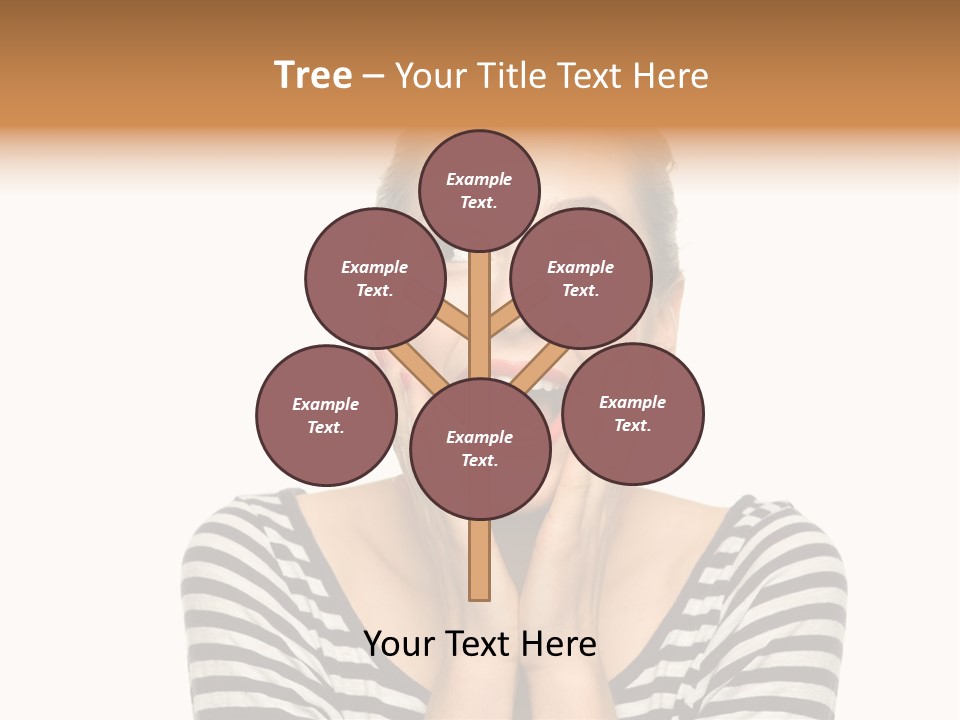 Relaxation Houseplant Red PowerPoint Template