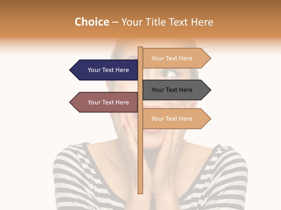 Relaxation Houseplant Red PowerPoint Template