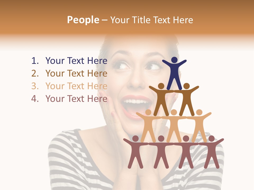 Relaxation Houseplant Red PowerPoint Template