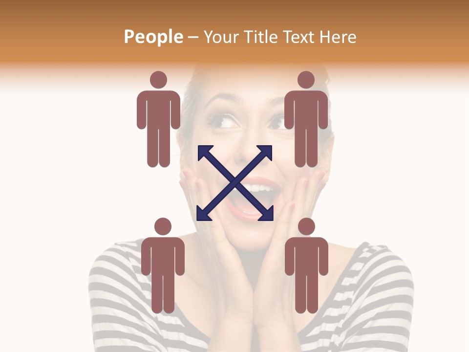 Relaxation Houseplant Red PowerPoint Template